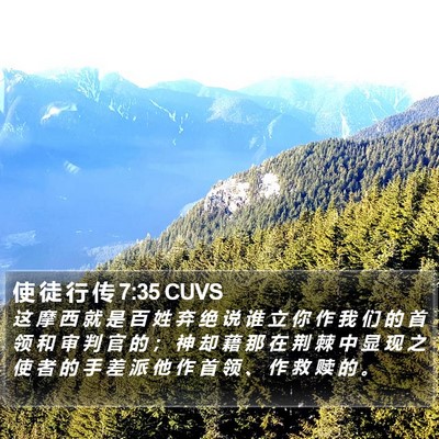 使 徒 行 传 7:35 CUVS Bible Verse Image