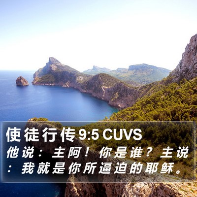 使 徒 行 传 9:5 CUVS Bible Verse Image