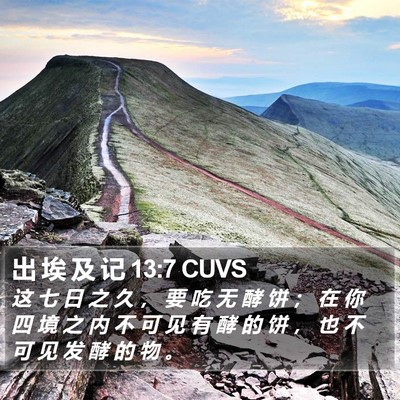 出 埃 及 记 13:7 CUVS Bible Verse Image