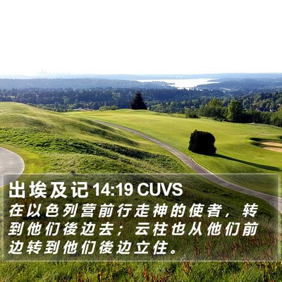 出 埃 及 记 14:19 CUVS Bible Verse Image