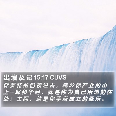 出 埃 及 记 15:17 CUVS Bible Verse Image