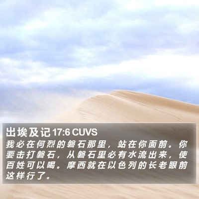 出 埃 及 记 17:6 CUVS Bible Verse Image