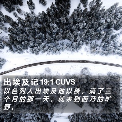 出 埃 及 记 19:1 CUVS Bible Verse Image