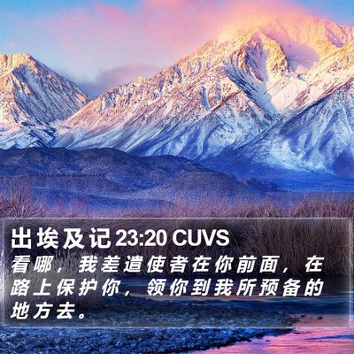出 埃 及 记 23:20 CUVS Bible Verse Image