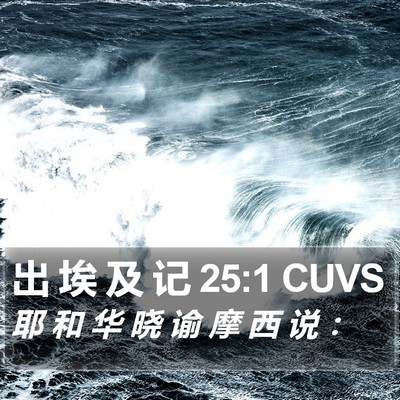 出 埃 及 记 25:1 CUVS Bible Verse Image