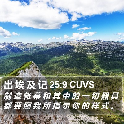 出 埃 及 记 25:9 CUVS Bible Verse Image