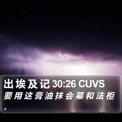 出 埃 及 记 30:26 CUVS Bible Verse Image