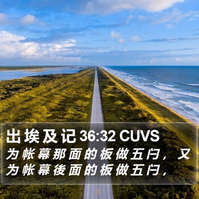 出 埃 及 记 36:32 CUVS Bible Verse Image