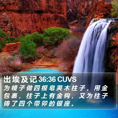 出 埃 及 记 36:36 CUVS Bible Verse Image