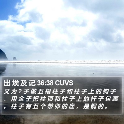 出 埃 及 记 36:38 CUVS Bible Verse Image