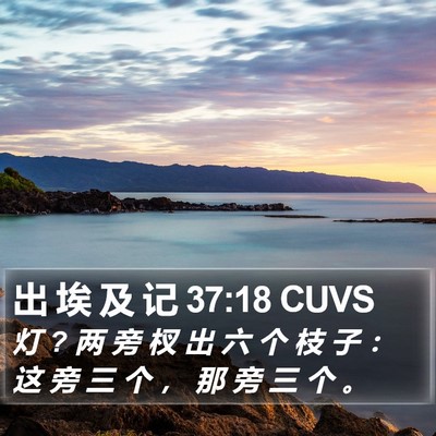出 埃 及 记 37:18 CUVS Bible Verse Image