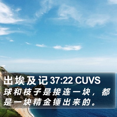 出 埃 及 记 37:22 CUVS Bible Verse Image