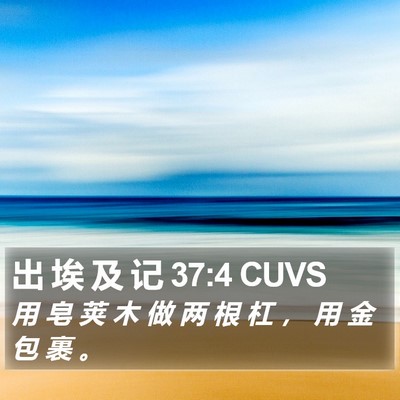 出 埃 及 记 37:4 CUVS Bible Verse Image