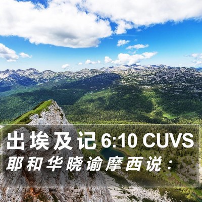 出 埃 及 记 6:10 CUVS Bible Verse Image