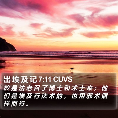 出 埃 及 记 7:11 CUVS Bible Verse Image