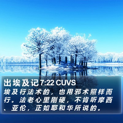 出 埃 及 记 7:22 CUVS Bible Verse Image