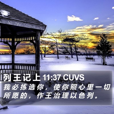 列 王 记 上 11:37 CUVS Bible Verse Image