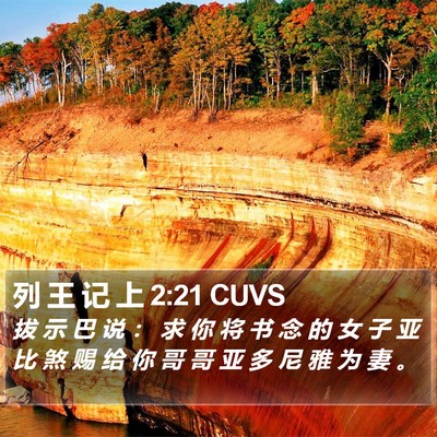 列 王 记 上 2:21 CUVS Bible Verse Image