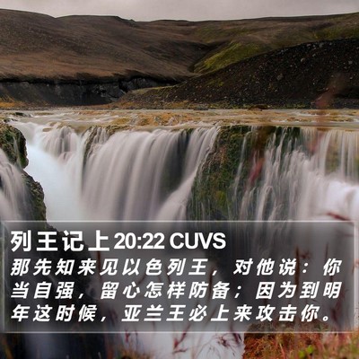 列 王 记 上 20:22 CUVS Bible Verse Image