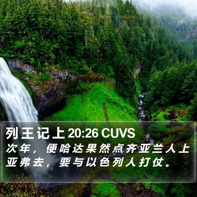 列 王 记 上 20:26 CUVS Bible Verse Image