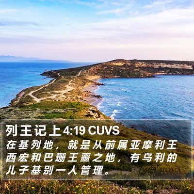 列 王 记 上 4:19 CUVS Bible Verse Image