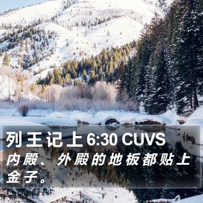 列 王 记 上 6:30 CUVS Bible Verse Image