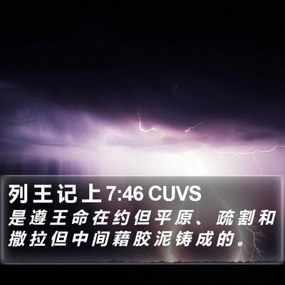 列 王 记 上 7:46 CUVS Bible Verse Image