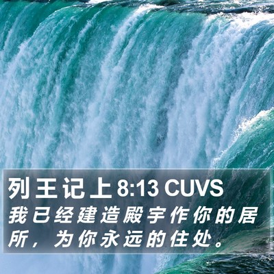 列 王 记 上 8:13 CUVS Bible Verse Image