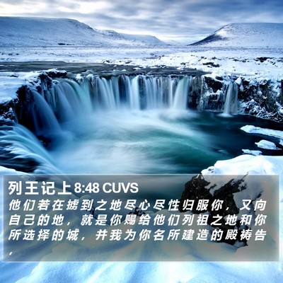 列 王 记 上 8:48 CUVS Bible Verse Image