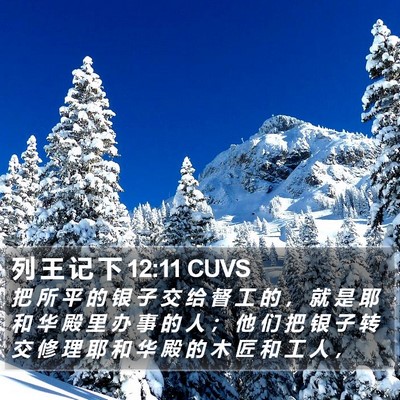 列 王 记 下 12:11 CUVS Bible Verse Image