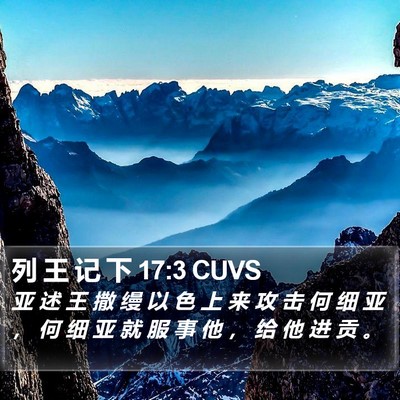 列 王 记 下 17:3 CUVS Bible Verse Image