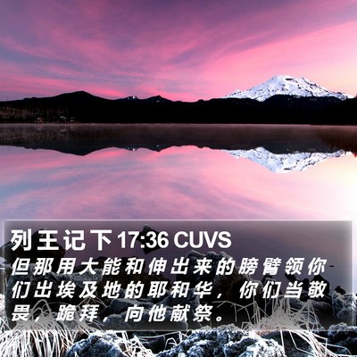 列 王 记 下 17:36 CUVS Bible Verse Image
