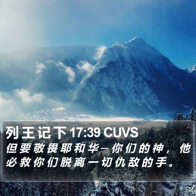 列 王 记 下 17:39 CUVS Bible Verse Image