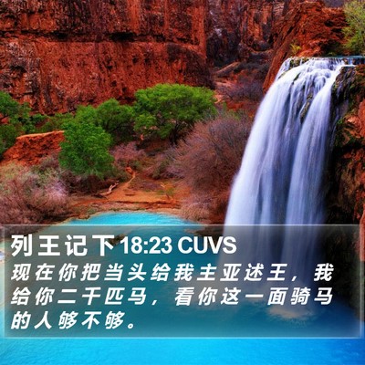 列 王 记 下 18:23 CUVS Bible Verse Image