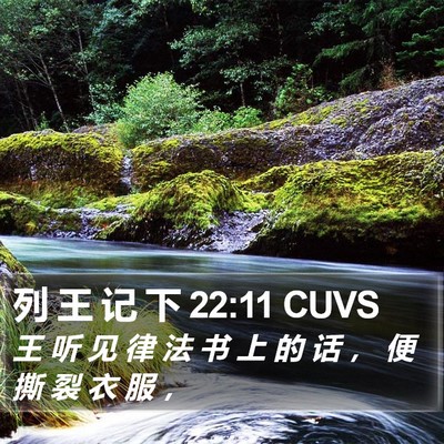 列 王 记 下 22:11 CUVS Bible Verse Image