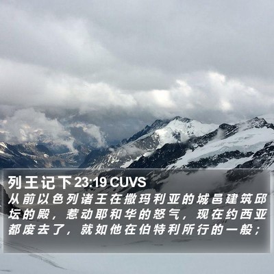 列 王 记 下 23:19 CUVS Bible Verse Image