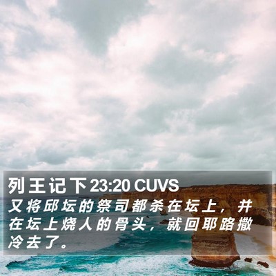 列 王 记 下 23:20 CUVS Bible Verse Image