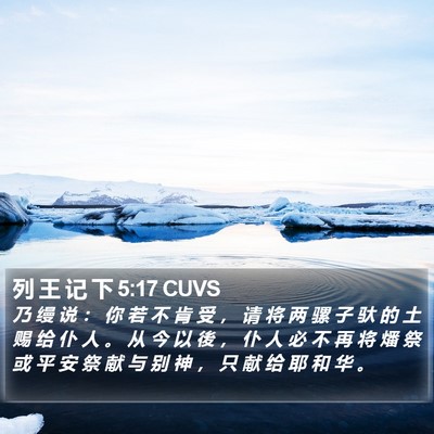 列 王 记 下 5:17 CUVS Bible Verse Image