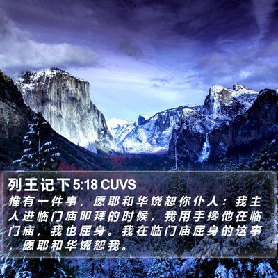 列 王 记 下 5:18 CUVS Bible Verse Image