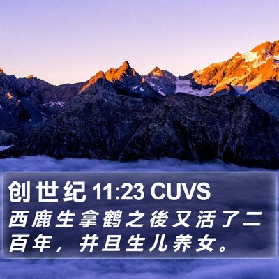 创 世 纪 11:23 CUVS Bible Verse Image