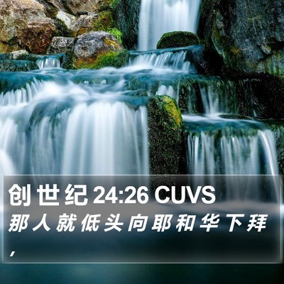 创 世 纪 24:26 CUVS Bible Verse Image
