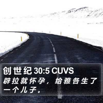 创 世 纪 30:5 CUVS Bible Verse Image