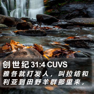 创 世 纪 31:4 CUVS Bible Verse Image