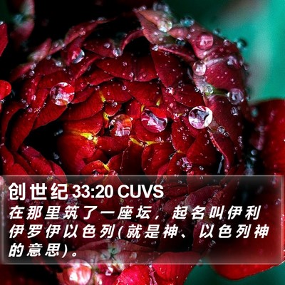 创 世 纪 33:20 CUVS Bible Verse Image