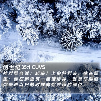 创 世 纪 35:1 CUVS Bible Verse Image