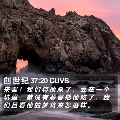 创 世 纪 37:20 CUVS Bible Verse Image