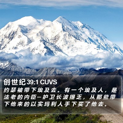 创 世 纪 39:1 CUVS Bible Verse Image