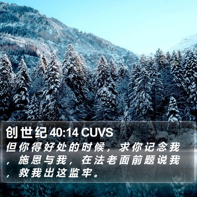 创 世 纪 40:14 CUVS Bible Verse Image