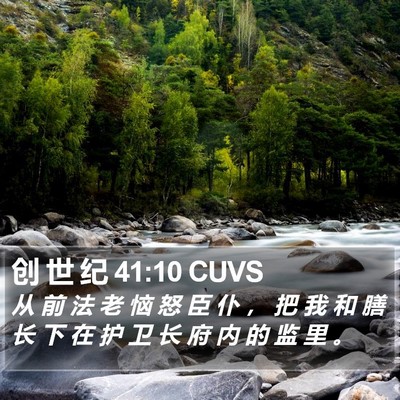 创 世 纪 41:10 CUVS Bible Verse Image