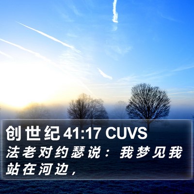 创 世 纪 41:17 CUVS Bible Verse Image